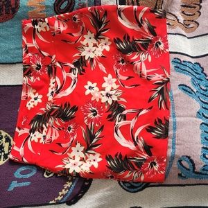 2/$10 Red tropical mini large